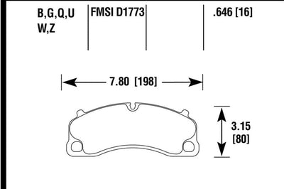Hawk Performance 14-19 Porsche 911 GT3/GT3 RS / 2016 Cayman GT4 PC Street Front Brake Pads - Brakes Rotors &
