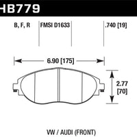 Hawk Performance 15-16 Audi S3 HPS Street Front Brake Pads - Brakes Rotors &