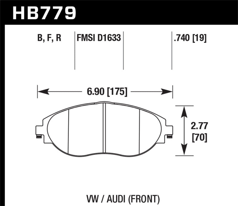 Hawk Performance 15-16 Audi S3 HPS Street Front Brake Pads - Brakes Rotors &