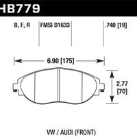 Hawk Performance 15-16 Audi S3 HPS Street Front Brake Pads - Brakes Rotors &