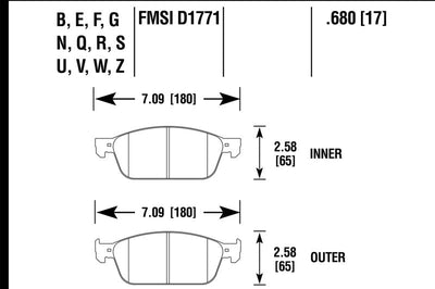 Hawk Performance 15-16 Ford Focus ST Ceramic Street Brake Pads - Brakes Rotors &