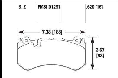 Hawk Performance 15-17 Audi RS7 / 14-15 Mercedes G63 AMG / SL63 HPS 5.0 Street Front Brake Pads - Brakes Rotors &