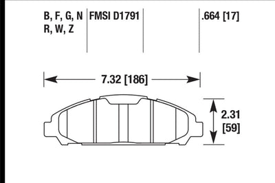 Hawk Performance 15-17 Ford Mustang Ceramic Front Brake Pads - Brakes Rotors &