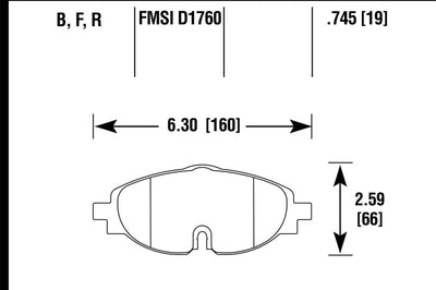 Hawk Performance 15-17 VW Golf / Audi A3/A3 Quattro HPS Street Front Brake Pads - Brakes Rotors &