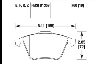 Hawk Performance 2001-2010 Audi S3 European HPS 5.0 Front Brake Pads - Brakes Rotors &