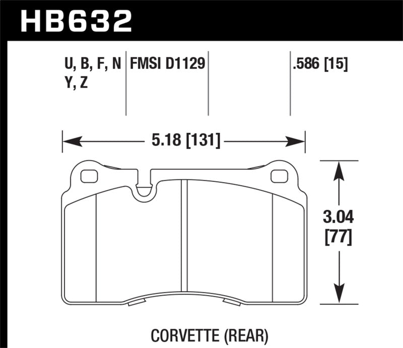 Hawk Performance 2007-2015 Volkswagen Tourareg Base/V6/V6-Sport/TDI HPS 5.0 Rear Brake Pads - Brakes Rotors &