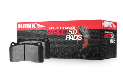 Hawk Performance 2010-2013 Chevy Corvette Grand Sport (One-Piece Pads) High Perf. Street 5.0 Front Brake Pads - Brakes