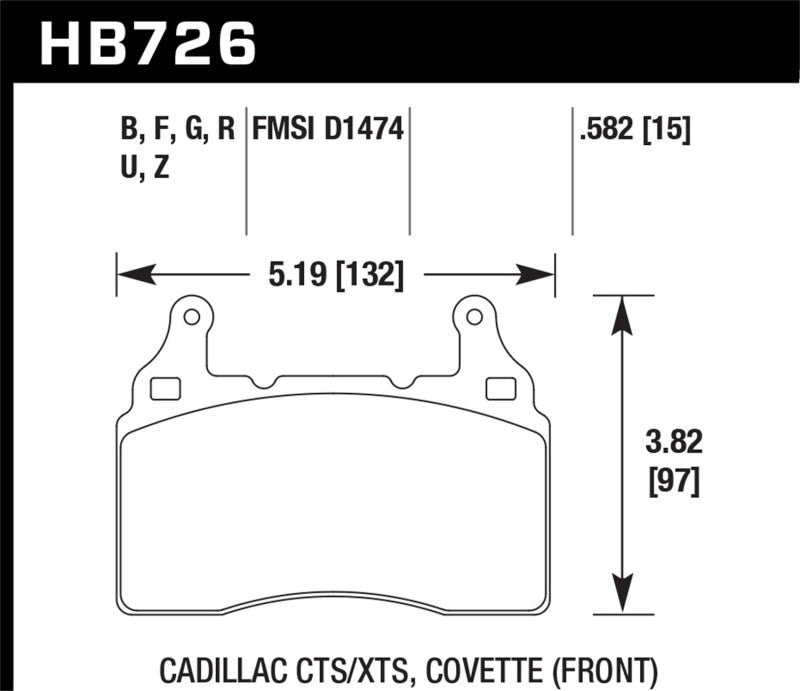 Hawk Performance 2010-2015 Chevy Camaro SS HPS Street Front Brake Pads - Brakes Rotors &