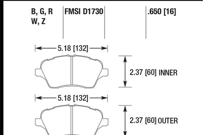 Hawk Performance 2014 Ford Fiesta ST HPS 5.0 Front Brake Pads - Brakes Rotors &