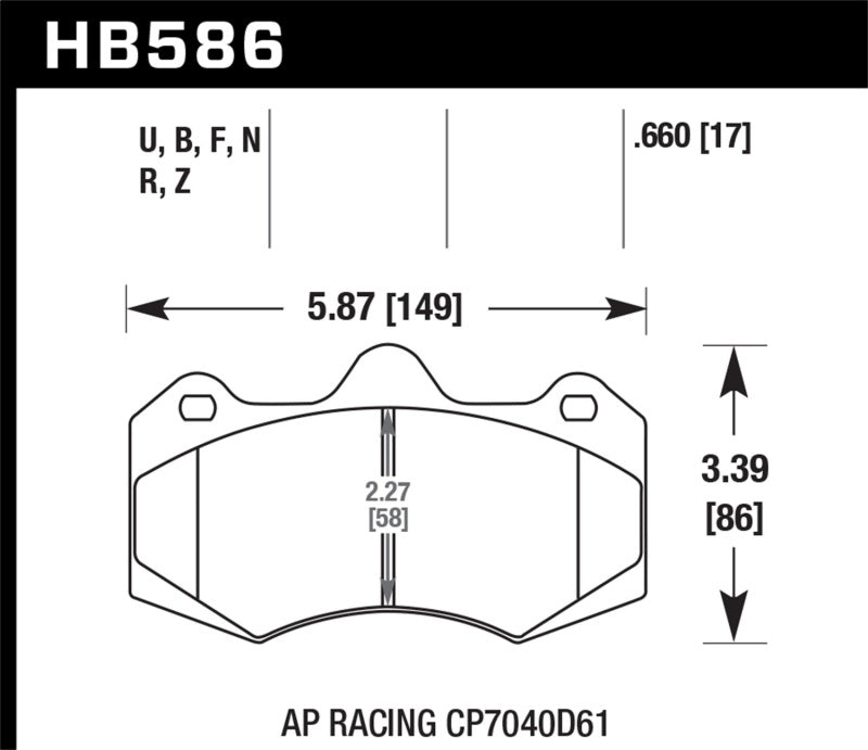 Hawk Performance 2014 McClaren MP4-12C (Spider) DTC-60 Rear Race Brake Pads - Brakes Rotors &