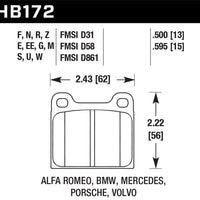 Hawk Performance 69-77 Porsche 911 DTC-30 Race Front/Rear Brake Pads - Brakes Rotors &