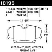 Hawk Performance 84-4/91 BMW 325 (E30) Blue 9012 Race Front Brake Pads - Brakes Rotors &