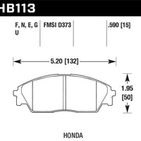 Hawk Performance 88-91 Honda Civic RT 4WD DTC-70 Front Race Brake Pads - Brakes Rotors &