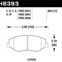 Hawk Performance 89/03-17 Honda Accord HPS 5.0 Front Brake Pads - Brakes Rotors &