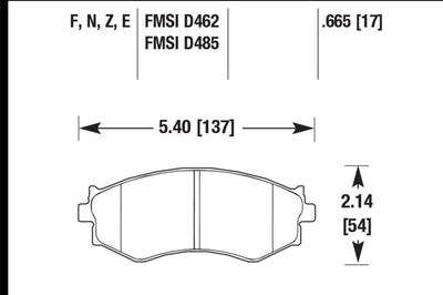 Hawk Performance 91-96 Infiniti G20/ Nissan 240SX/ Sentra HPS Street Front Brake Pads - Brakes Rotors &