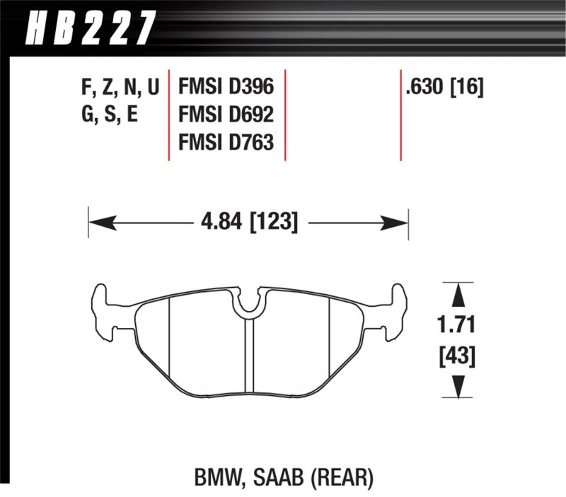 Hawk Performance 92-98 BMW 318i DTC-30 Race Rear Brake Pads - Brakes Rotors &
