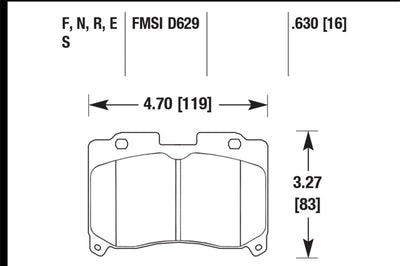 Hawk Performance 93-98 Toyota Supra TT HPS 5.0 Street Front Brake Pads - Brakes Rotors &