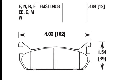 Hawk Performance 94-96 Ford Escort GT/Mercury Tracer HPS 5.0 RearBrake Pads - Brakes Rotors &