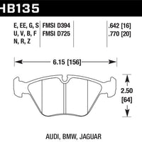 Hawk Performance 95-02 BMW M3 Ceramic Street Front Brake Pads - Brakes Rotors &