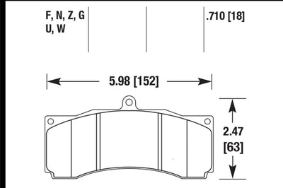 Hawk Performance Alcon / AP Racing / Baer HP Plus Street Brake Pads - Brakes Rotors &