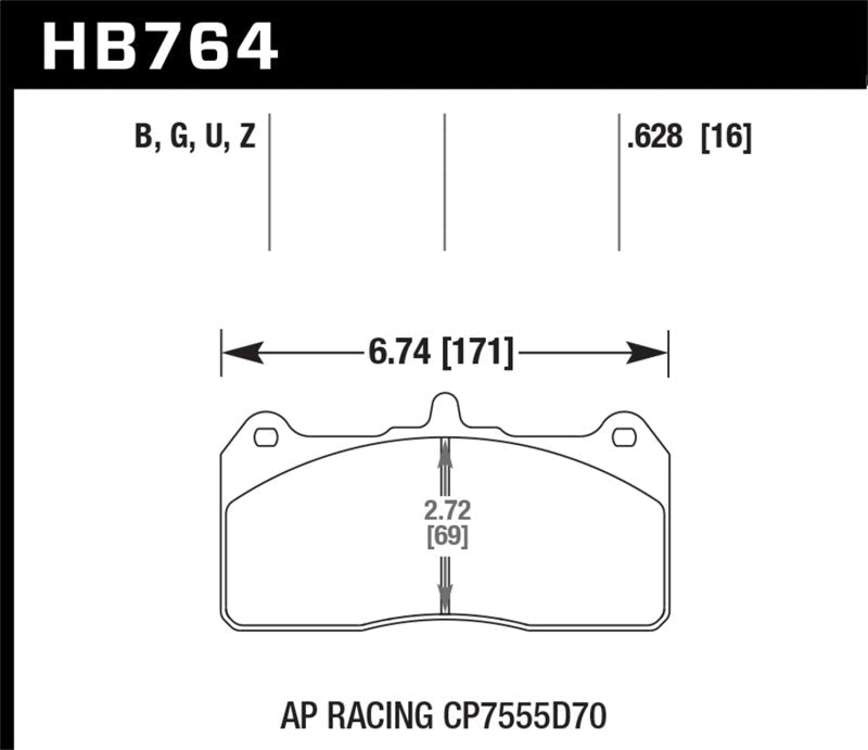 Hawk Performance AP Racing Caliper w/ 36mm Rotor HPS 5.0 Street Brake Pads - Brakes Rotors &