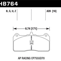 Hawk Performance AP Racing Caliper w/ 36mm Rotor HPS 5.0 Street Brake Pads - Brakes Rotors &