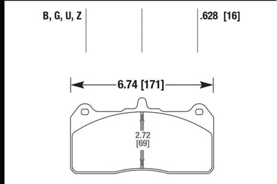 Hawk Performance AP Racing Caliper w/ 36mm Rotor HPS 5.0 Street Brake Pads - Brakes Rotors &