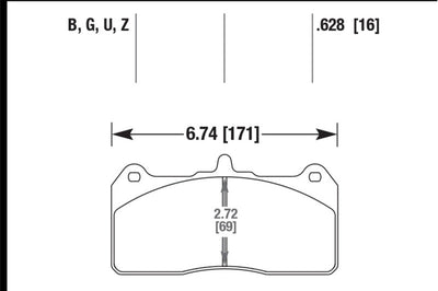 Hawk Performance AP Racing Caliper w/ 36mm Rotor HPS 5.0 Street Brake Pads - Brakes Rotors &
