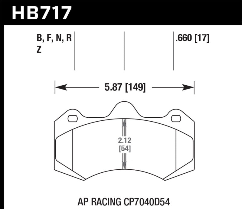 Hawk Performance AP Racing CP7040D54 HPS 5.0 Brake Pads - Brakes Rotors &