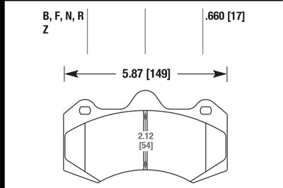 Hawk Performance AP Racing CP7040D54 HPS 5.0 Brake Pads - Brakes Rotors &