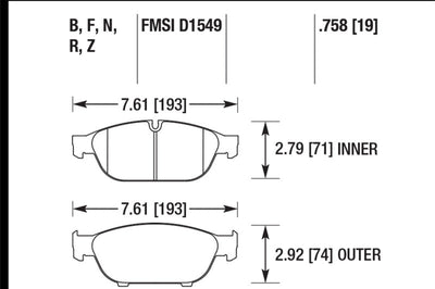 Hawk Performance Audi 2013 A5 Quattro / 12-16 A6 Quattro/A7 Quattro/A8 HPS 5.0 Front Brake Pads - Brakes Rotors &