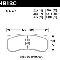 Hawk Performance Brembo X9 060 71/74 / XA4 D3 01/04 / Wilwood Integra IP Racing DTC-70 Brake Pads - Brakes Rotors &