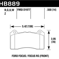 Hawk Performance HP Plus Track Only Ferro-Carbon Brake Pads - Brakes Rotors &