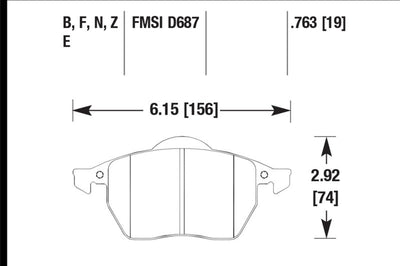 Hawk Performance HP + Street Brake Pads - Brakes Rotors &