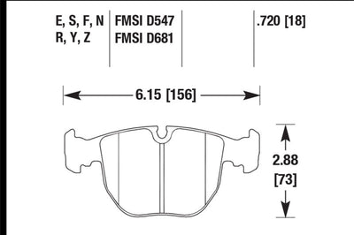 Hawk Performance HP + Street Brake Pads - Brakes Rotors &