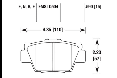 Hawk Performance HP + Street Brake Pads - Brakes Rotors &