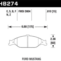Hawk Performance HP + Street Brake Pads - Brakes Rotors &