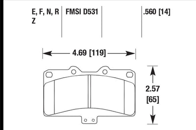 Hawk Performance Mitsubishi 3000 GT VR4/ Dodge Stealth R/T 4WD Ceramic Street Front Brake Pads - Brakes Rotors &