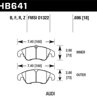 Hawk Performance 09-11 Audi A4/Quattro / 08-11 Quattro / Q5 Front Ceramic Street Brake Pads - Brakes Rotors &