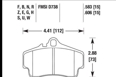 Hawk Performance Ceramic Street Brake Pads - Brakes Rotors &