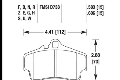 Hawk Performance Ceramic Street Brake Pads - Brakes Rotors &