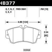 Hawk Performance SRT4 HP + Street Front Brake Pads - Brakes Rotors &