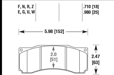 Hawk Performance Stoptech ST-60 Caliper HP + Street Brake Pads - Brakes Rotors &