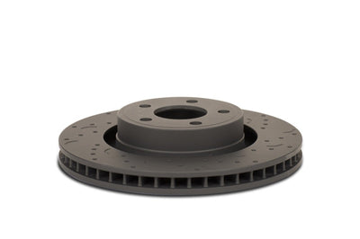 Hawk Performance Talon 2001 Acura CL Drilled and Slotted Front Brake Rotor Set - Brakes Rotors & Pads