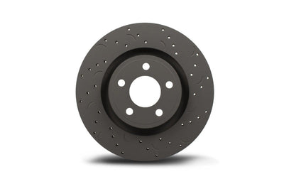Hawk Performance Talon 2001 Ford Mustang GT Bullitt Drilled and Slotted Front Brake Rotor Set - Brakes Rotors & Pads