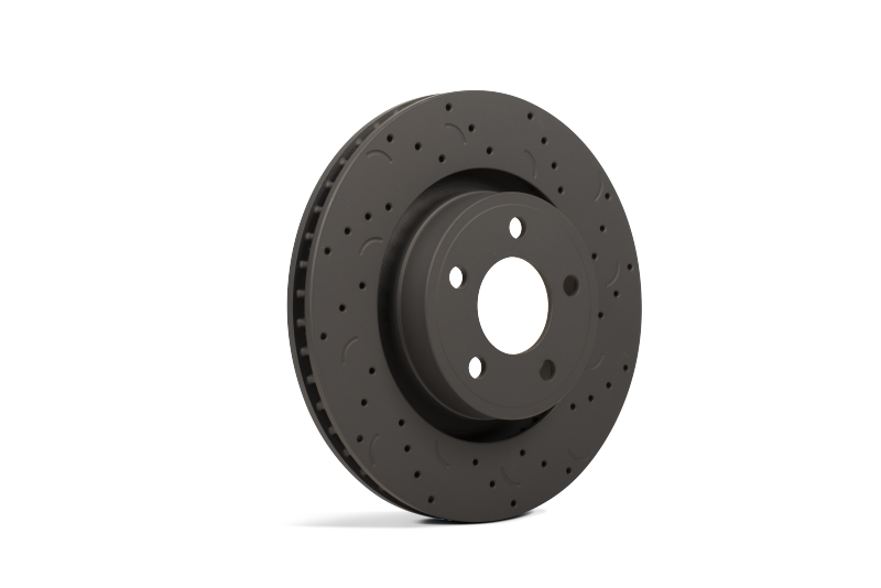 Hawk Performance Talon 2001 Ford Mustang GT Bullitt Drilled and Slotted Rear Brake Rotor Set - Brakes Rotors & Pads
