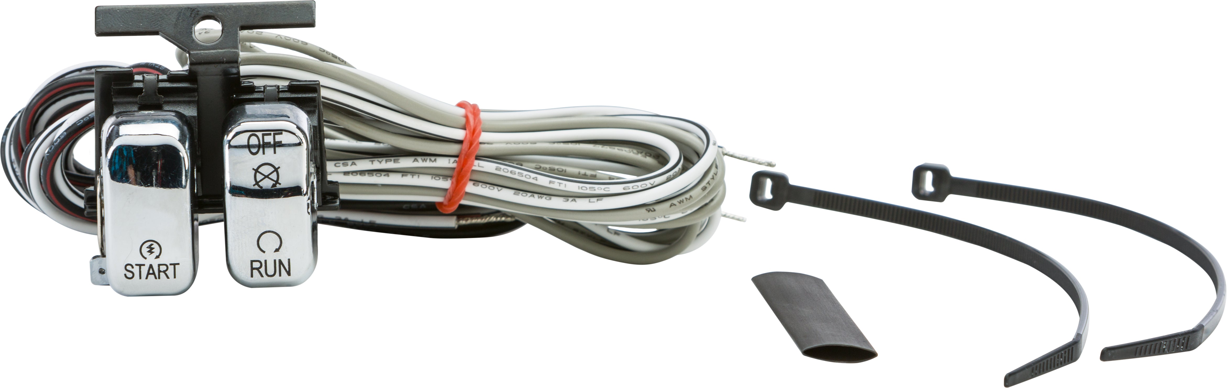 HARDDRIVE Hbar Swch Chr Blk Ltrs Off/ Strt Replaces OEM 71589 96 - Switches