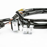 HARDDRIVE Hbar Switch Kit Chr/Blk Lettrs Xl 07 13 Fx 11 Softail - Switches