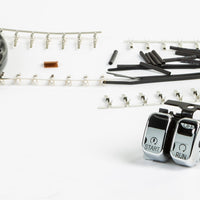 HARDDRIVE Hbar Switch Kit Chr/Blk Lettrs Xl 07 13 Fx 11 Softail - Switches