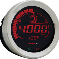 Koso Hd-02 Series Gauge Kit Black Bezel Oil Temp - Silver - Harddrive Products